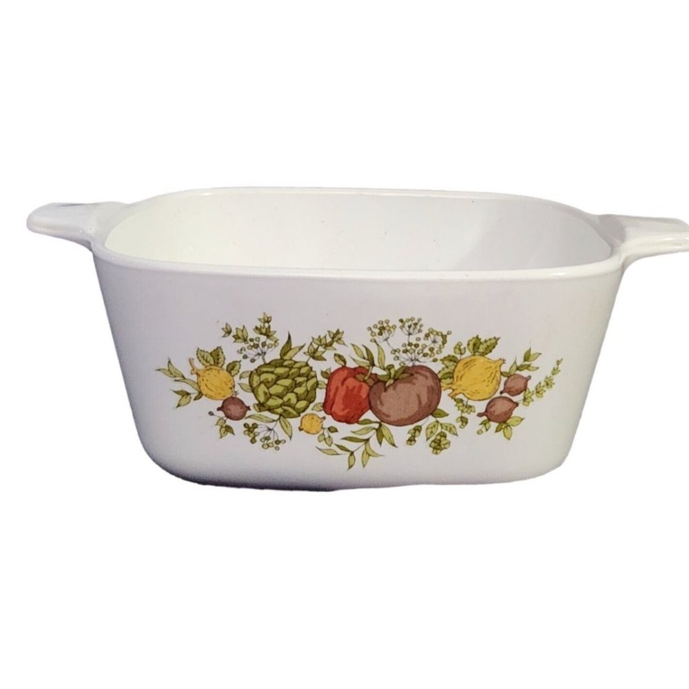 CorningWare Spice Of Life Small 700mL Vintage / Tab Handles Casserole P-43-B